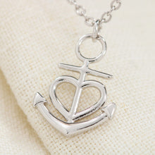 Load image into Gallery viewer, Anchor Pedndant Necklace (Gold/Grey)