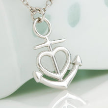 Load image into Gallery viewer, Anchor Pedndant Necklace (Gold/Grey)