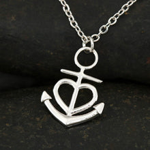 Load image into Gallery viewer, Anchor Pedndant Necklace (Gold/Grey)
