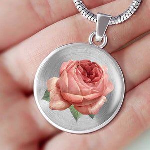 CNL_Sample_FLORAL_3 Circle Pendant Luxury Snake Chain (Gold/Grey)