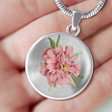 Load image into Gallery viewer, CNL_Sample_FLORAL_9 Circle Pendant Luxury Snake Chain (Gold/Grey)