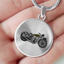 Load image into Gallery viewer, CNL_Sample_MOTOR_2 Circle Pendant Luxury Snake Chain (Gold/Grey)