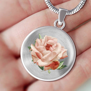 CNL_Sample_FLORAL_4 Circle Pendant Luxury Snake Chain (Gold/Grey)