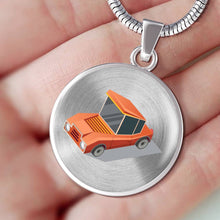 Load image into Gallery viewer, CNL_Sample_CAR_1 Circle Pendant Luxury Snake Chain (Gold/Grey)