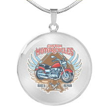Load image into Gallery viewer, CNL_Sample_MOTOR_4 Circle Pendant Luxury Snake Chain (Gold/Grey)