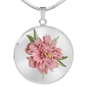 CNL_Sample_FLORAL_9 Circle Pendant Luxury Snake Chain (Gold/Grey)