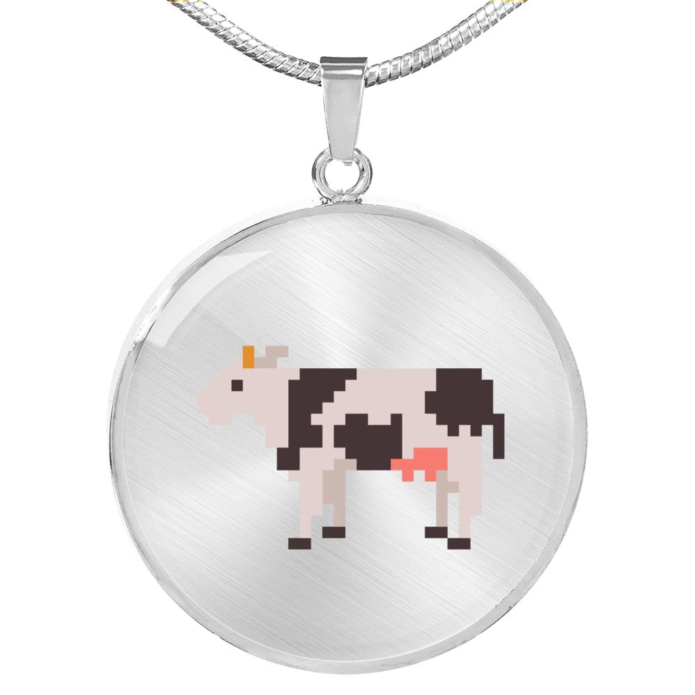 CNL_Sample_MOO Circle Pendant Luxury Snake Chain (Gold/Grey)