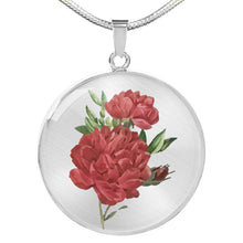 Load image into Gallery viewer, CNL_Sample_FLORAL_5 Circle Pendant Luxury Snake Chain (Gold/Grey)