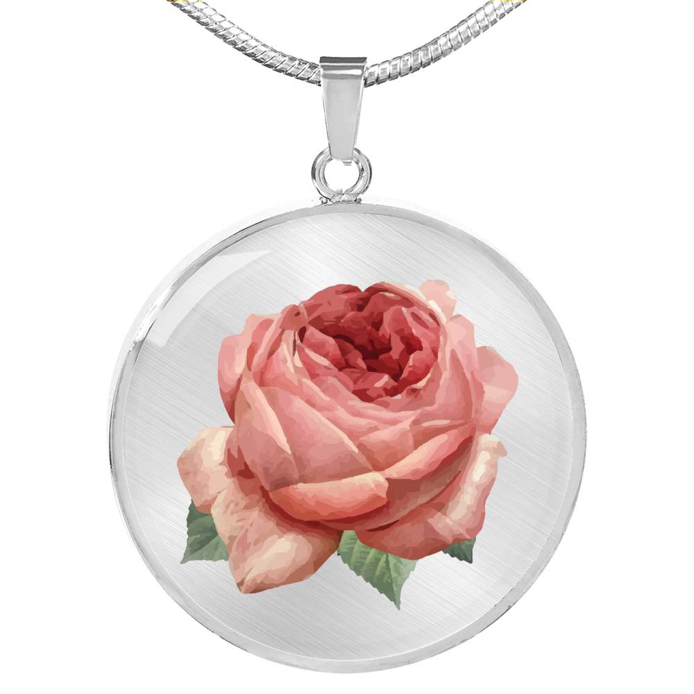 CNL_Sample_FLORAL_3 Circle Pendant Luxury Snake Chain (Gold/Grey)