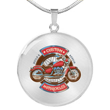 Load image into Gallery viewer, CNL_Sample_MOTOR_6 Circle Pendant Luxury Snake Chain (Gold/Grey)