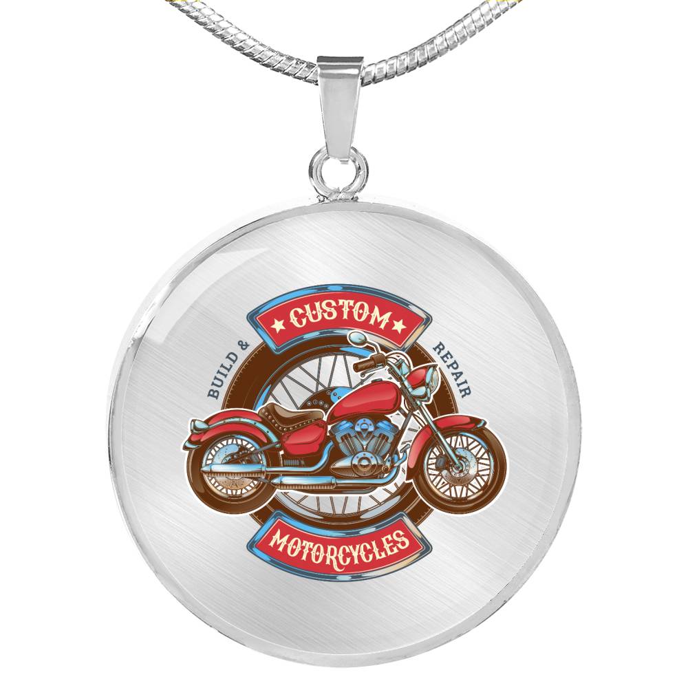 CNL_Sample_MOTOR_6 Circle Pendant Luxury Snake Chain (Gold/Grey)