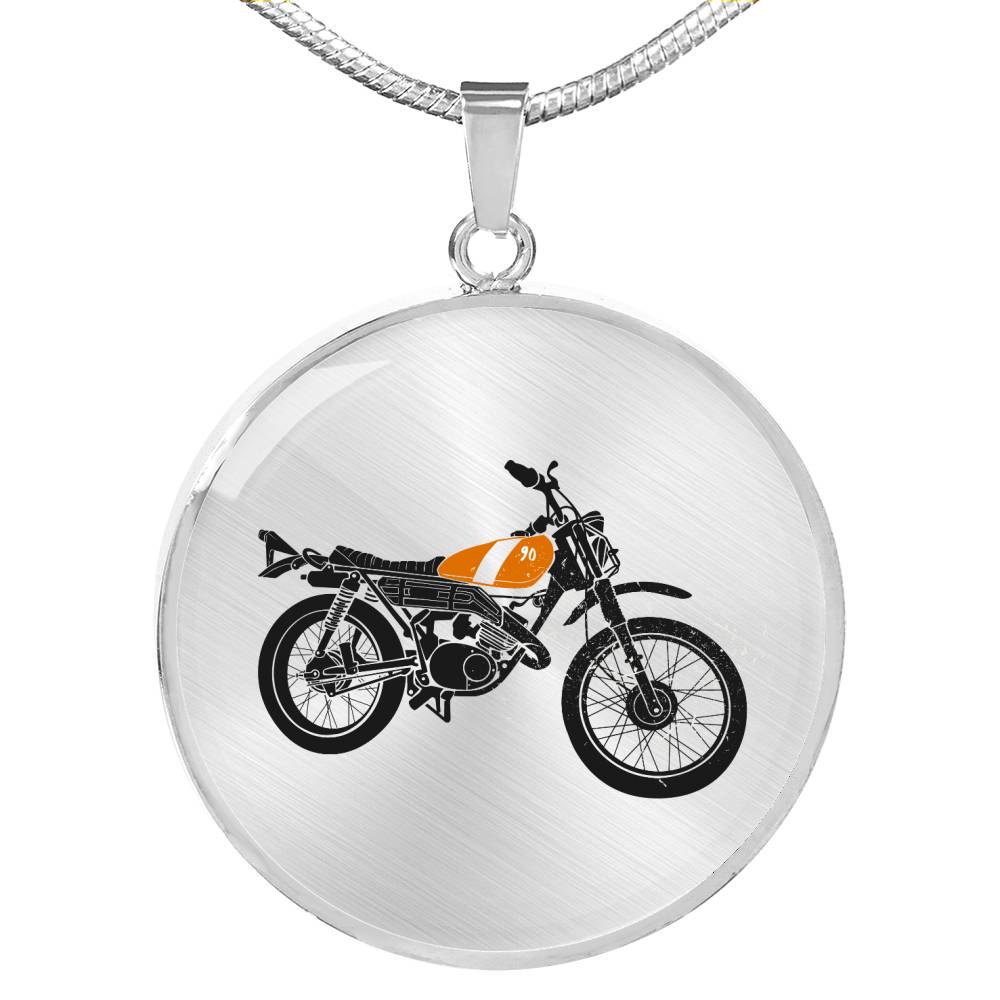 CNL_Sample_MOTOR_3 Circle Pendant Luxury Snake Chain (Gold/Grey)