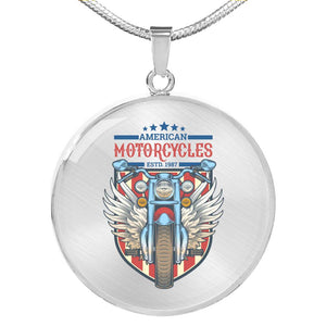 CNL_Sample_MOTOR_10 Circle Pendant Luxury Snake Chain (Gold/Grey)