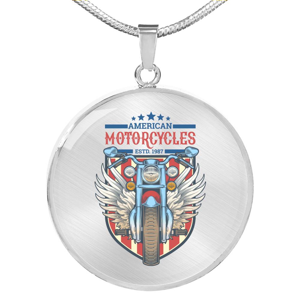 CNL_Sample_MOTOR_10 Circle Pendant Luxury Snake Chain (Gold/Grey)