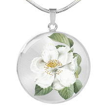 Load image into Gallery viewer, CNL_Sample_FLORAL_8 Circle Pendant Luxury Snake Chain (Gold/Grey)
