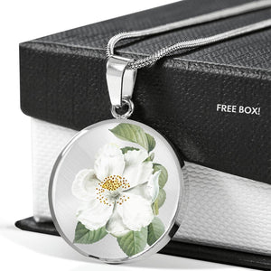 CNL_Sample_FLORAL_8 Circle Pendant Luxury Snake Chain (Gold/Grey)
