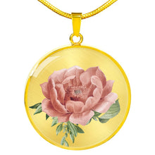 Load image into Gallery viewer, CNL_Sample_FLORAL_10 Circle Pendant Luxury Snake Chain (Gold/Grey)
