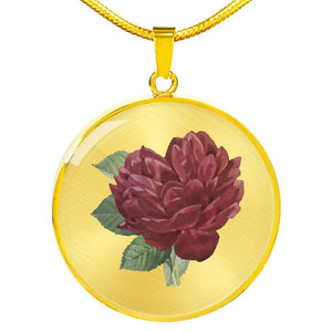 CNL_Sample_FLORAL_7 Circle Pendant Luxury Snake Chain (Gold/Grey)