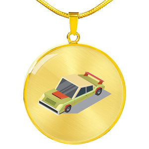 CNL_Sample_CAR_5 Circle Pendant Luxury Snake Chain (Gold/Grey)