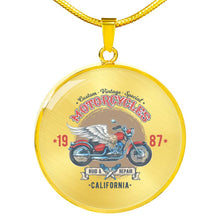 Load image into Gallery viewer, CNL_Sample_MOTOR_8 Circle Pendant Luxury Snake Chain (Gold/Grey)