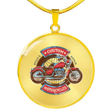 Load image into Gallery viewer, CNL_Sample_MOTOR_6 Circle Pendant Luxury Snake Chain (Gold/Grey)