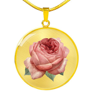 CNL_Sample_FLORAL_3 Circle Pendant Luxury Snake Chain (Gold/Grey)