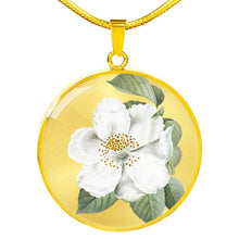 Load image into Gallery viewer, CNL_Sample_FLORAL_8 Circle Pendant Luxury Snake Chain (Gold/Grey)