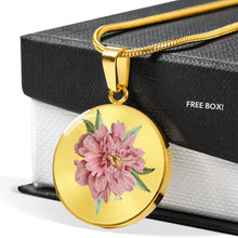 Load image into Gallery viewer, CNL_Sample_FLORAL_9 Circle Pendant Luxury Snake Chain (Gold/Grey)