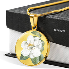 Load image into Gallery viewer, CNL_Sample_FLORAL_8 Circle Pendant Luxury Snake Chain (Gold/Grey)