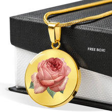 Load image into Gallery viewer, CNL_Sample_FLORAL_3 Circle Pendant Luxury Snake Chain (Gold/Grey)