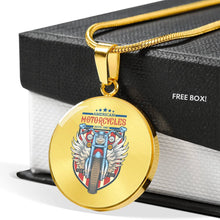 Load image into Gallery viewer, CNL_Sample_MOTOR_10 Circle Pendant Luxury Snake Chain (Gold/Grey)