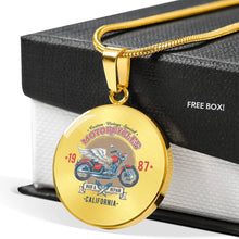 Load image into Gallery viewer, CNL_Sample_MOTOR_8 Circle Pendant Luxury Snake Chain (Gold/Grey)