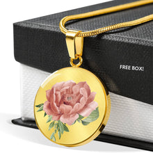 Load image into Gallery viewer, CNL_Sample_FLORAL_10 Circle Pendant Luxury Snake Chain (Gold/Grey)