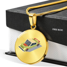 Load image into Gallery viewer, CNL_Sample_CAR_5 Circle Pendant Luxury Snake Chain (Gold/Grey)