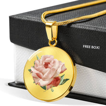 Load image into Gallery viewer, CNL_Sample_FLORAL_4 Circle Pendant Luxury Snake Chain (Gold/Grey)