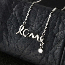 Load image into Gallery viewer, Husband To Wife Last Breath - Love Necklace (Gold/Grey)