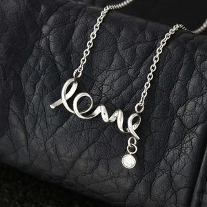 Husband To Wife Last Breath - Love Necklace (Gold/Grey)