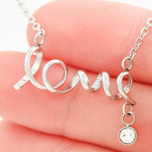 Husband To Wife Last Breath - Love Necklace (Gold/Grey)