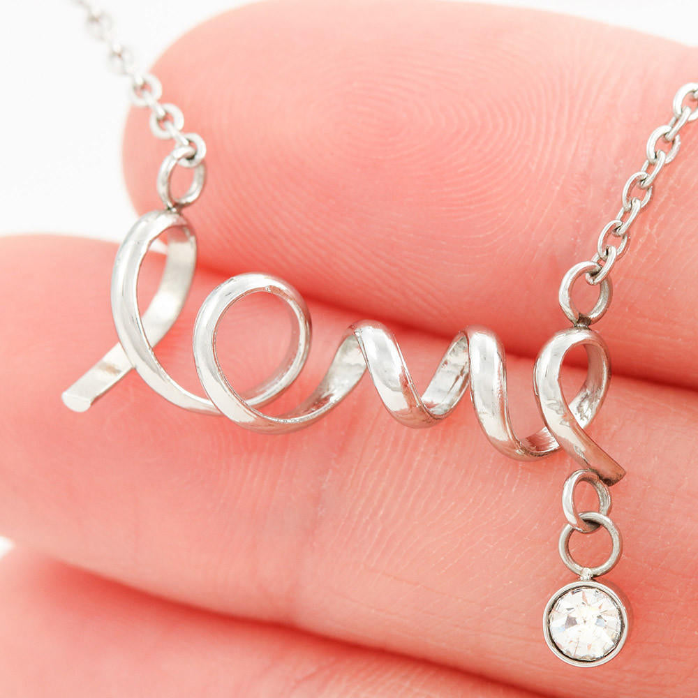 Husband To Wife Last Breath - Love Necklace (Gold/Grey)