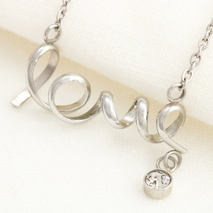 Husband To Wife Last Breath - Love Necklace (Gold/Grey)