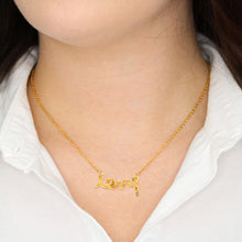 Load image into Gallery viewer, Husband To Wife Last Breath - Love Necklace (Gold/Grey)