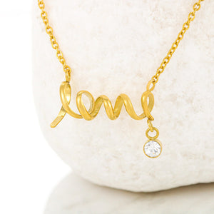 Husband To Wife Last Breath - Love Necklace (Gold/Grey)