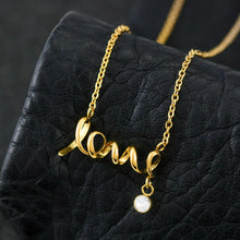 Load image into Gallery viewer, Husband To Wife Last Breath - Love Necklace (Gold/Grey)