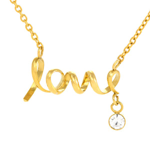 Husband To Wife Last Breath - Love Necklace (Gold/Grey)
